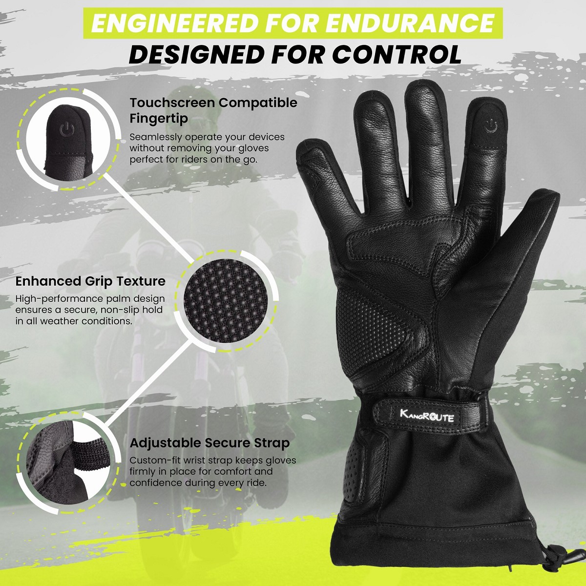 GUANTES DE MOTO INVERNALES DE PUÑO LARGO CON MEMBRANA IMPERMEABLE Y TÉRMICOS. GUANTES DE MOTO INVERNALES DE PUÑO LARGO CON MEMBRANA IMPERMEABLE Y TÉRMICOS.