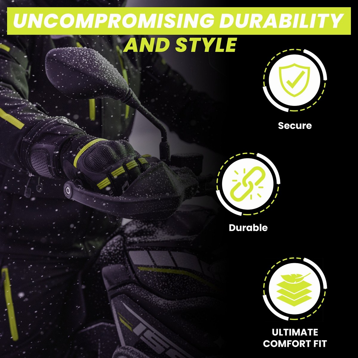 GUANTES DE MOTO INVERNALES DE PUÑO LARGO CON MEMBRANA IMPERMEABLE Y TÉRMICOS. GUANTES DE MOTO INVERNALES DE PUÑO LARGO CON MEMBRANA IMPERMEABLE Y TÉRMICOS.