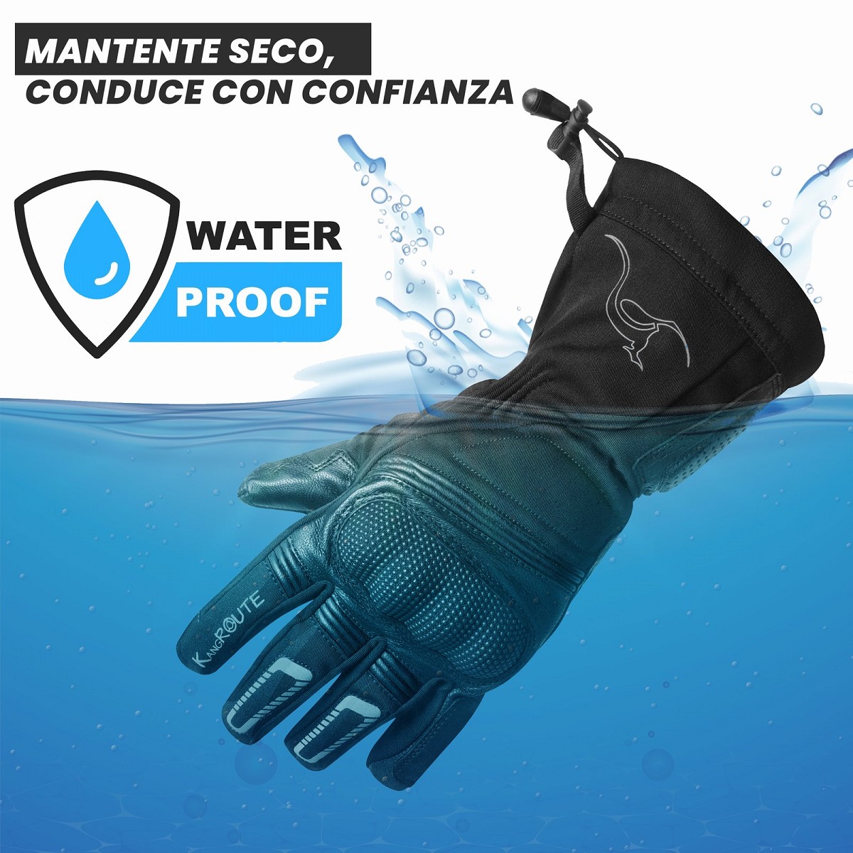 GUANTES DE MOTO INVERNALES DE PUÑO LARGO CON MEMBRANA IMPERMEABLE Y TÉRMICOS. GUANTES DE MOTO INVERNALES DE PUÑO LARGO CON MEMBRANA IMPERMEABLE Y TÉRMICOS.