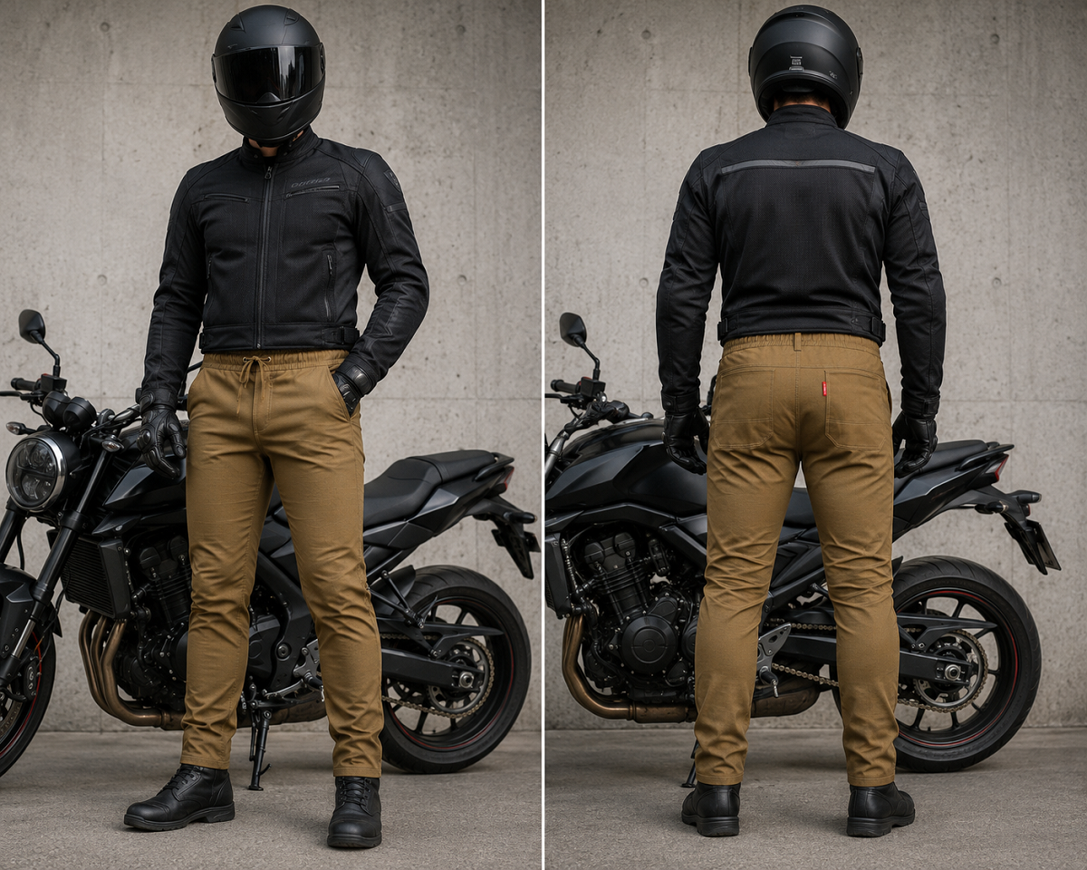 PANTALÓN VAQUERO CHÁNDAL DE MOTO UNISEX, ELÁSTICO, 100% FORRADO EN KEVLAR® Y CON PROTECCIONES GEL CE NIVEL 2. PANTALÓN VAQUERO CHÁNDAL DE MOTO UNISEX, ELÁSTICO, 100% FORRADO EN KEVLAR® Y CON PROTECCIONES GEL CE NIVEL 2.
