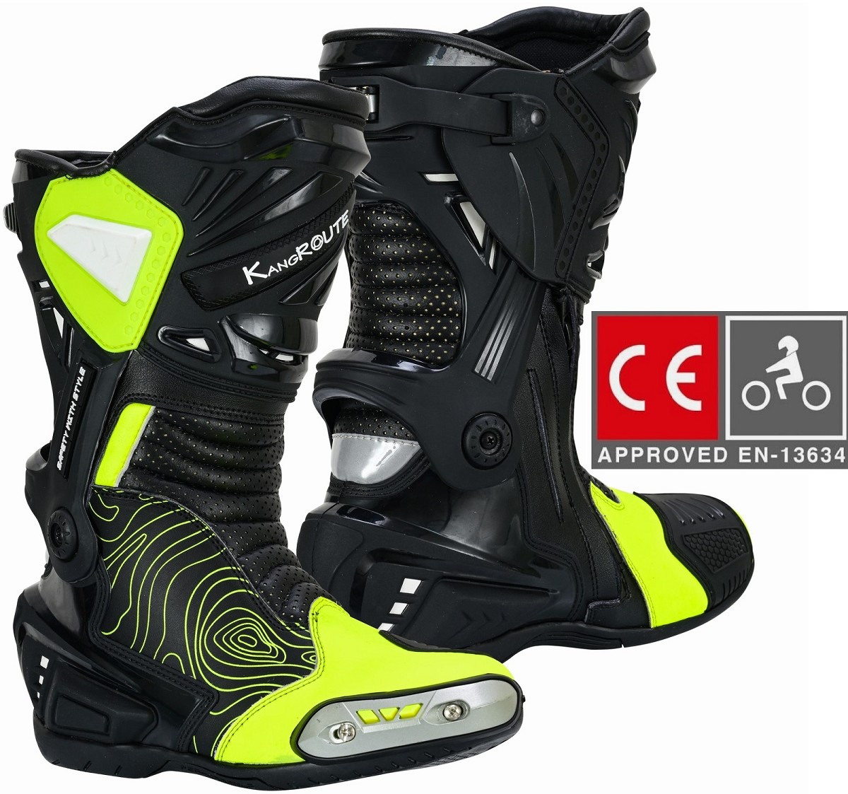 BOTAS DE MOTO CARRETERA ESTILO DEPORTIVO CAÑA CORTA IMPERMEABLES Y TRANSPIRABLES CON HOMOLOGACIÓN CE Y EPI