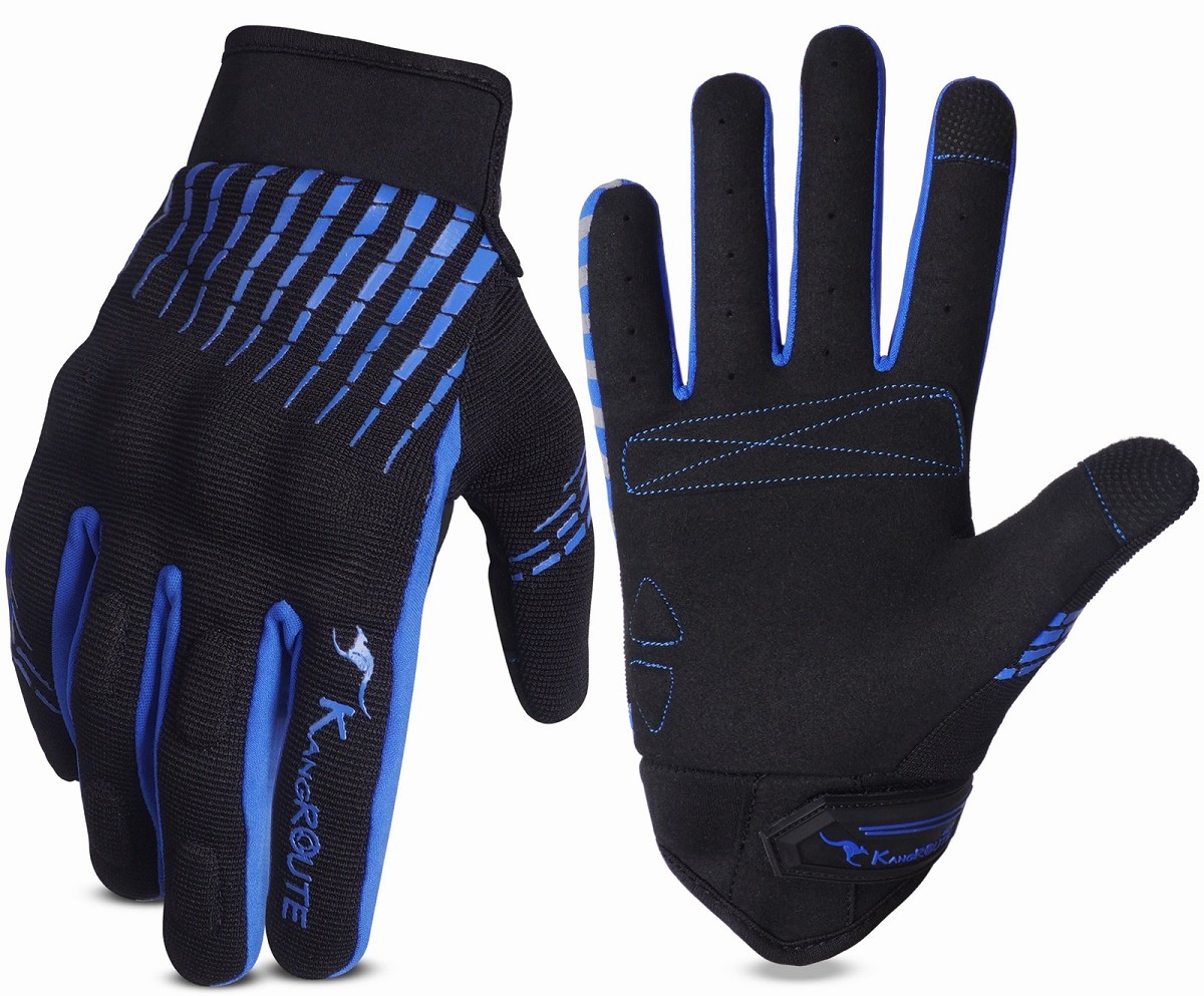 GUANTES DE MOTO LIGEROS CONFECCIONADOS EN TEJIDO TRANSPIRABLE Y RESISTENTE CON PROTECCIONES PARA VERANO