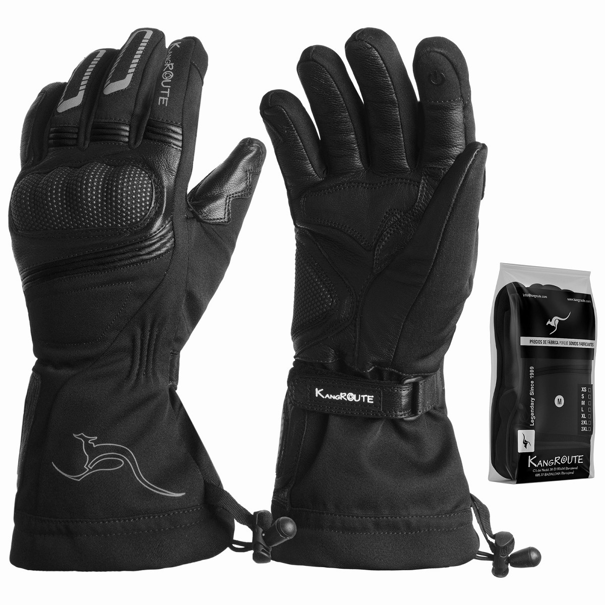 GUANTES DE MOTO INVERNALES DE PUÑO LARGO CON MEMBRANA IMPERMEABLE Y TÉRMICOS. GUANTES DE MOTO INVERNALES DE PUÑO LARGO CON MEMBRANA IMPERMEABLE Y TÉRMICOS.