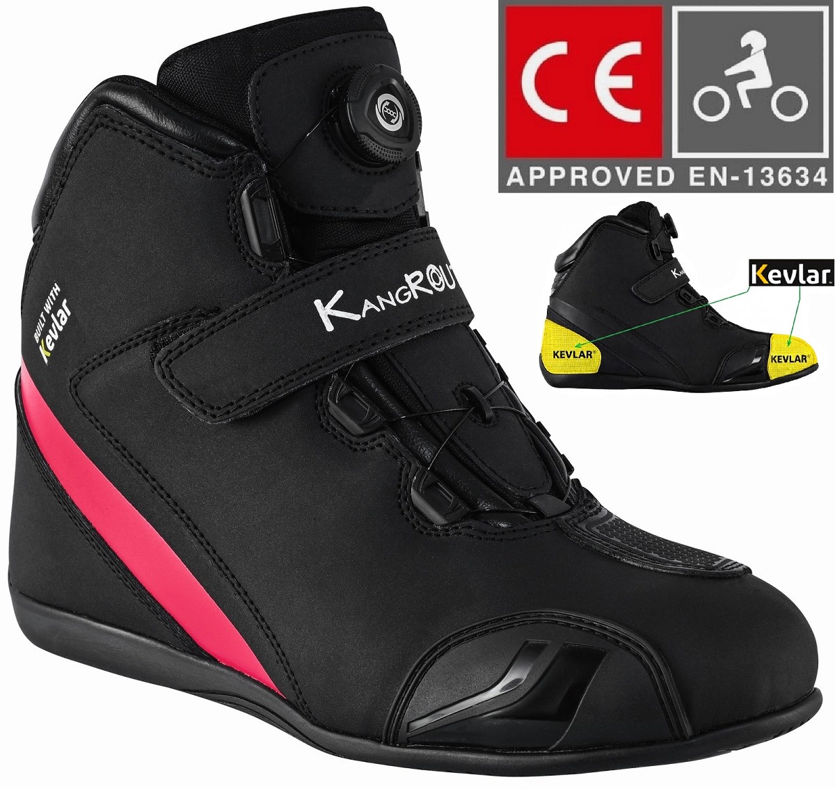 ZAPATILLAS DE MOTO IMPERMEABLES Y TRANSPIRABLES CON HOMOLOGACI&Oacute;N CE Y EPI