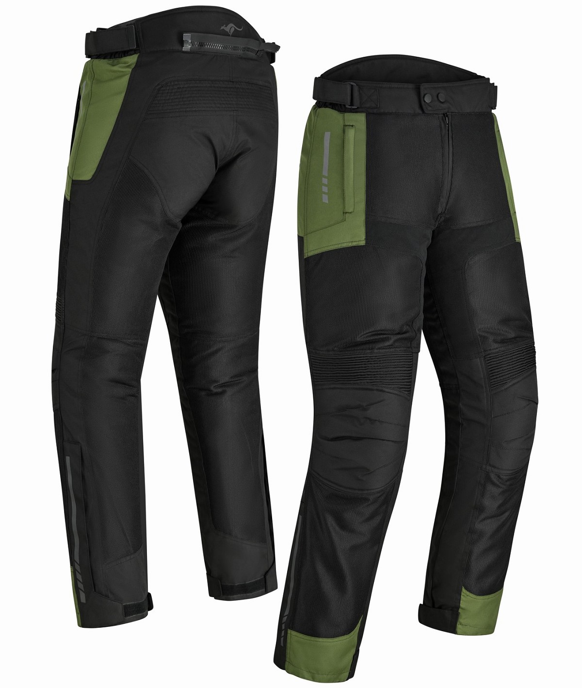 PANTALON DE MOTO PERFORADO DE VERANO PARA MUJER, CON FORRO IMPERMEABLE EXTRAIBLE Y PROTECCIONES CE