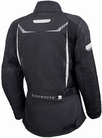 CHAQUETA MUJER 3/4 DE MOTO EN TEXTIL IMPERMEABLE, TRANSPIRABLE Y TÉRMICO CON PROTECCIONES C.E.