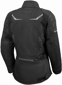 CHAQUETA MUJER 3/4 DE MOTO EN TEXTIL IMPERMEABLE, TRANSPIRABLE, TÉRMICO CON PROTECCIONES C.E.