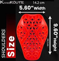 JUEGO DE PROTECTORES DE HOMBROS EN GEL, FLEXIBLES Y VENTILADOS CON CERTIFICAIÓN CE (NIVEL: 2  CE, EN1621-2)