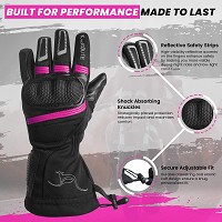 GUANTES DE MOTO INVERNALES PARA CHICAS DE PUÑO LARGO CON MEMBRANA IMPERMEABLE Y TÉRMICOS.