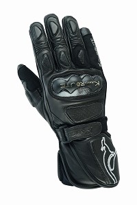 GUANTES MOTO RACING EN PIEL ANILINA CON PROTECCIONES DE ACERO INOXIDABLE