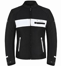 CHAQUETA DE MOTO PARA VERANO, PERFORADA, CON PROTECCIONES CE Y FORRO IMPERMEABLE DESMONTABLE. CERTIFICACIÓN CE CLASE AA.